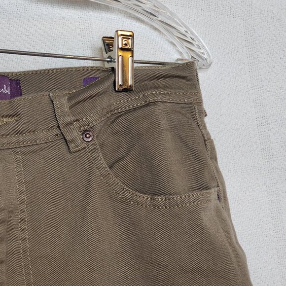 Gloria Vanderbilt Tan Khaki Amanda Cotton Span 5 Pocket Jeans Missy Size 10 AVG - Picture 7 of 16